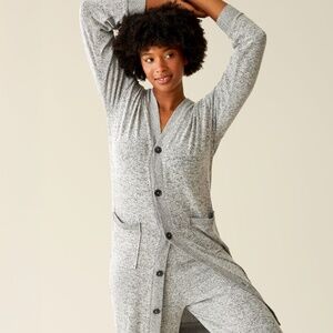 CozyKnit Long Cardigan & Wide Leg Lounge Pant